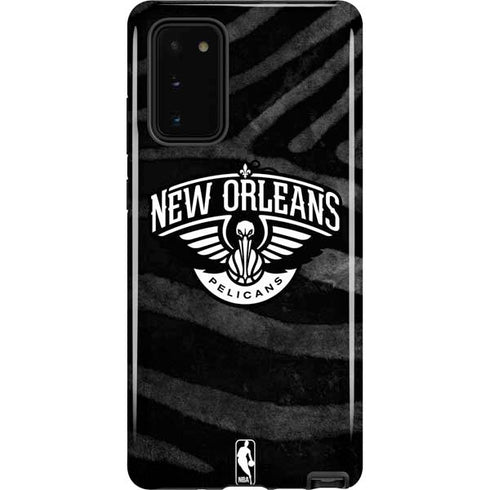 NBA New Orleans Pelicans Black Animal Print Galaxy Note20 5G Pro Case