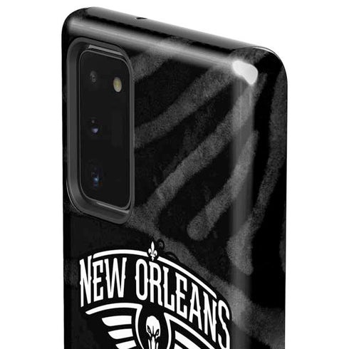 NBA New Orleans Pelicans Black Animal Print Galaxy Note20 5G Pro Case