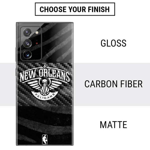 NBA New Orleans Pelicans Black Animal Print Galaxy Note20 Ultra 5G Skin