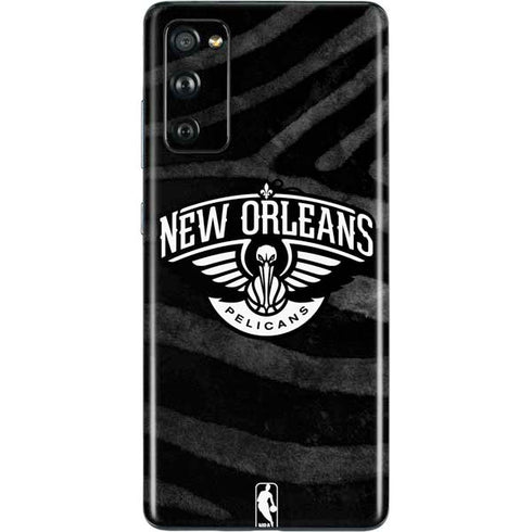 NBA New Orleans Pelicans Black Animal Print Galaxy S20 Fan Edition Skin
