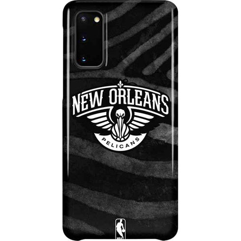 NBA New Orleans Pelicans Black Animal Print Galaxy S20 Lite Case