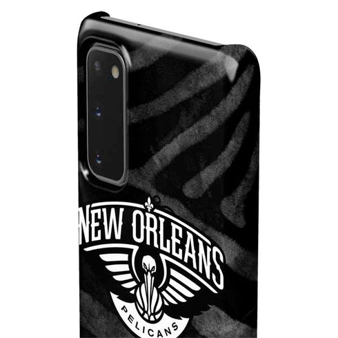 NBA New Orleans Pelicans Black Animal Print Galaxy S20 Lite Case