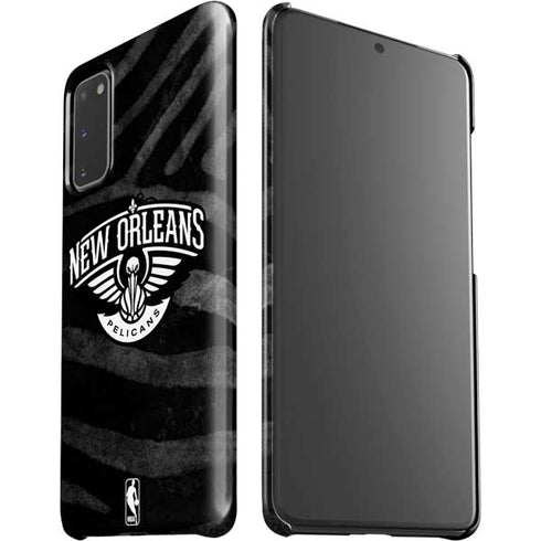 NBA New Orleans Pelicans Black Animal Print Galaxy S20 Lite Case
