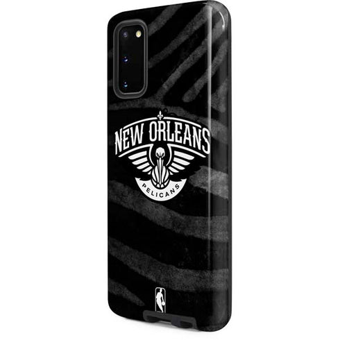 NBA New Orleans Pelicans Black Animal Print Galaxy S20 Pro Case