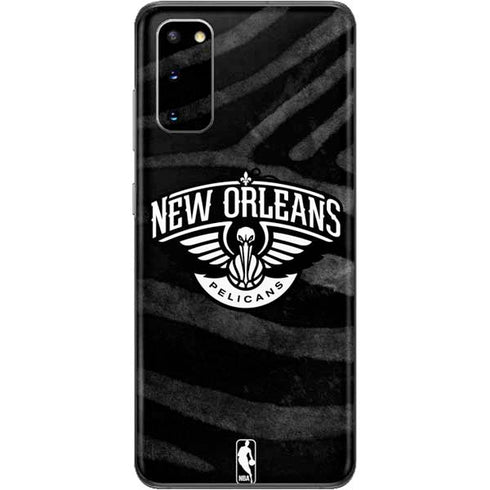 NBA New Orleans Pelicans Black Animal Print Galaxy S20 Skin