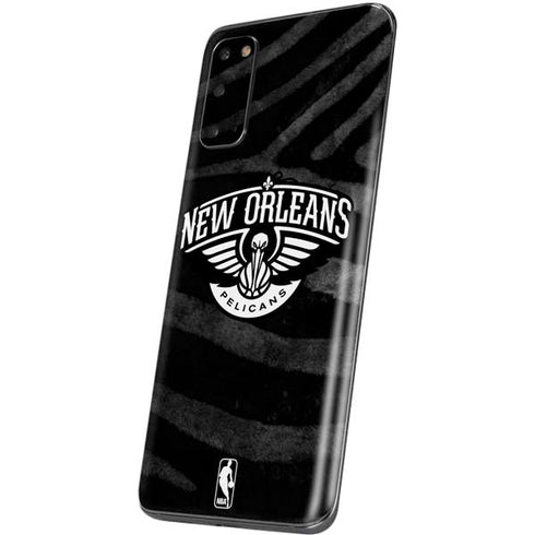 NBA New Orleans Pelicans Black Animal Print Galaxy S20 Skin