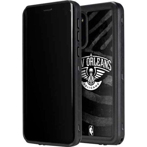 NBA New Orleans Pelicans Black Animal Print Galaxy S20 Waterproof Case