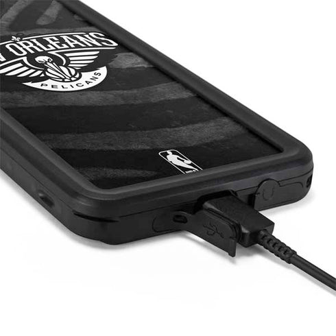 NBA New Orleans Pelicans Black Animal Print Galaxy S20 Waterproof Case