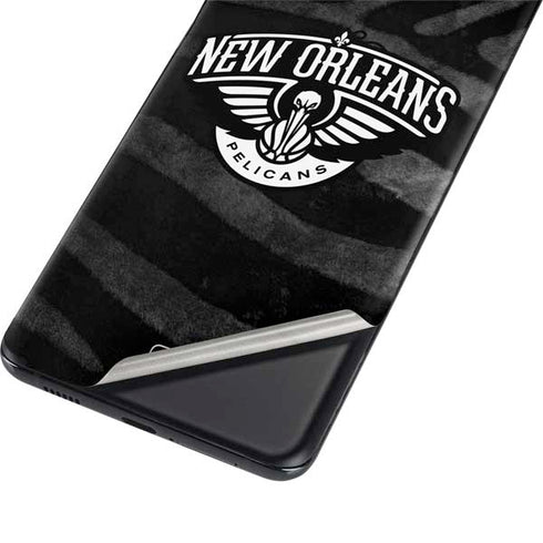 NBA New Orleans Pelicans Black Animal Print Galaxy S21 5G Skin