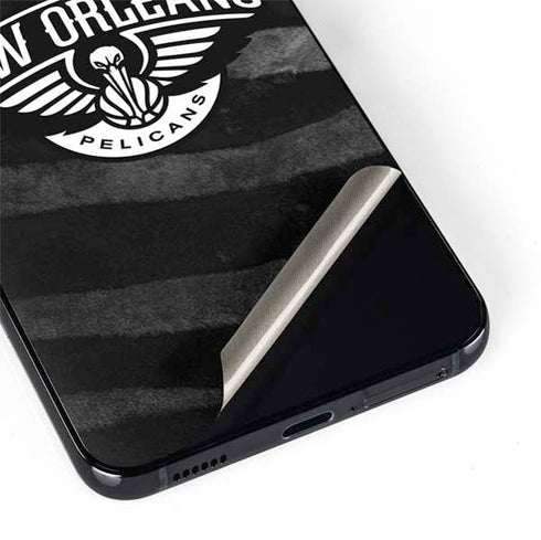 NBA New Orleans Pelicans Black Animal Print Galaxy S22 Plus Skin