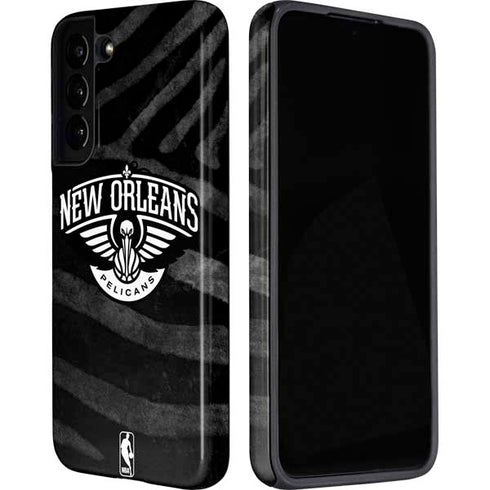 NBA New Orleans Pelicans Black Animal Print Galaxy S22 Pro Case