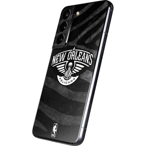 NBA New Orleans Pelicans Black Animal Print Galaxy S22 Skin