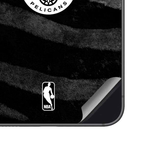 NBA New Orleans Pelicans Black Animal Print Galaxy S23 FE Skin