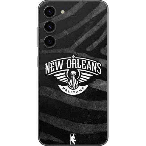 NBA New Orleans Pelicans Black Animal Print Galaxy S23 Plus Skin