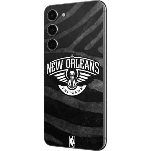 NBA New Orleans Pelicans Black Animal Print Galaxy S23 Plus Skin