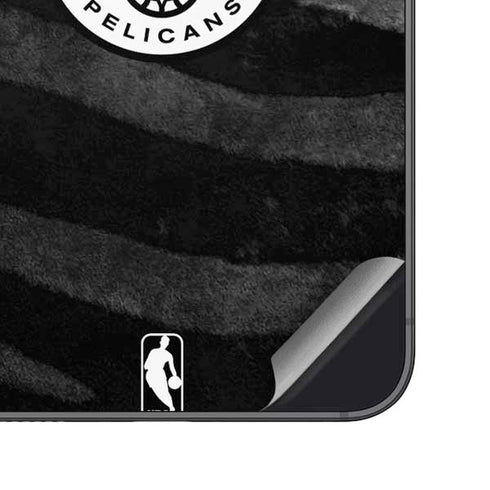 NBA New Orleans Pelicans Black Animal Print Galaxy S23 Skin