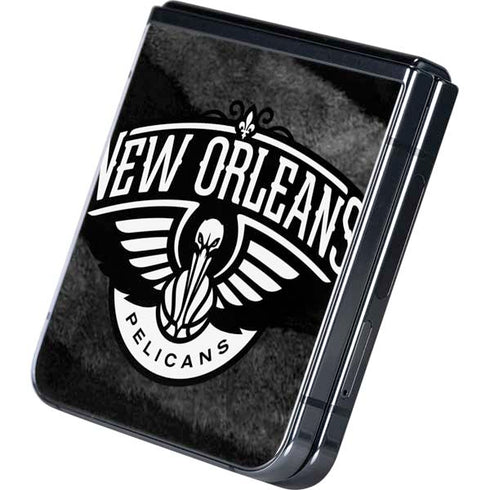 NBA New Orleans Pelicans Black Animal Print Galaxy Z Flip5 5G Skin