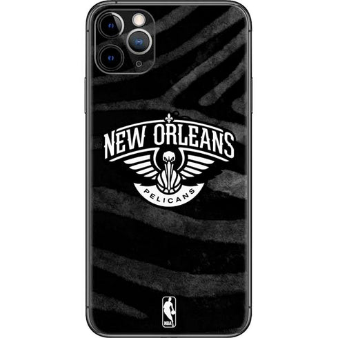NBA New Orleans Pelicans Black Animal Print iPhone 11 Pro Max Skin