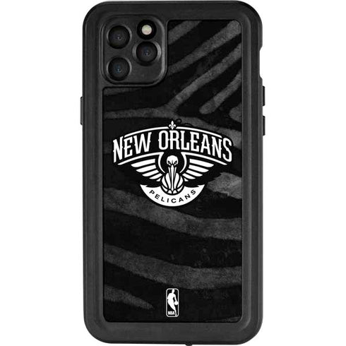 NBA New Orleans Pelicans Black Animal Print iPhone 11 Pro Max Waterproof Case