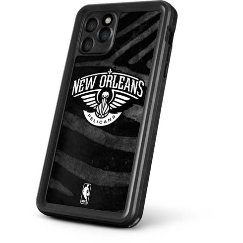 NBA New Orleans Pelicans Black Animal Print iPhone 11 Pro Max Waterproof Case