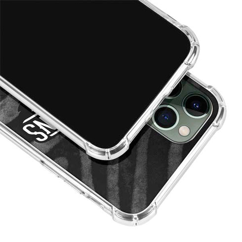 NBA New Orleans Pelicans Black Animal Print iPhone 12 Pro Max Clear Case
