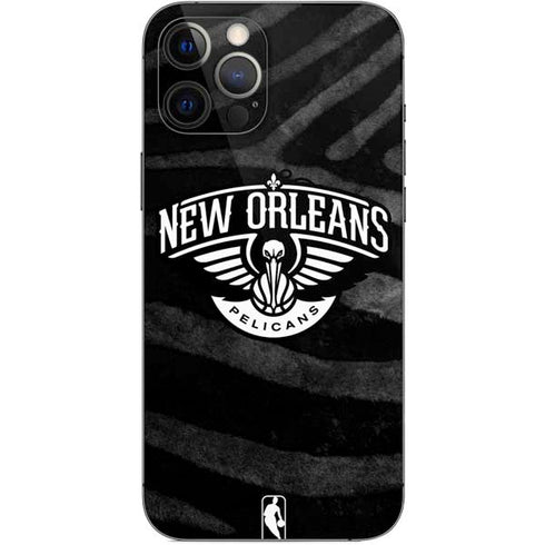 NBA New Orleans Pelicans Black Animal Print iPhone 12 Pro Max Skin