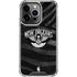 NBA New Orleans Pelicans Black Animal Print iPhone 15 Pro Clear Case