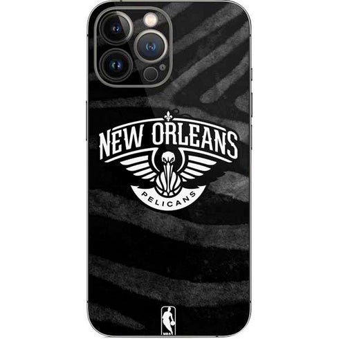 NBA New Orleans Pelicans Black Animal Print iPhone 14 Pro Max Skin