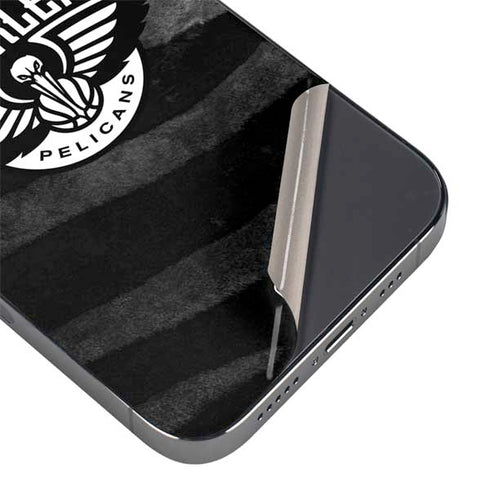 NBA New Orleans Pelicans Black Animal Print iPhone 14 Pro Skin