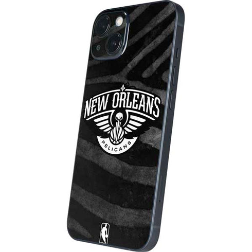 NBA New Orleans Pelicans Black Animal Print iPhone 14 Skin