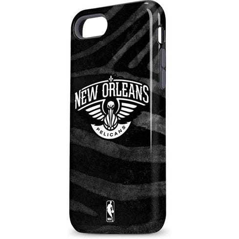 NBA New Orleans Pelicans Black Animal Print iPhone 8 Pro Case