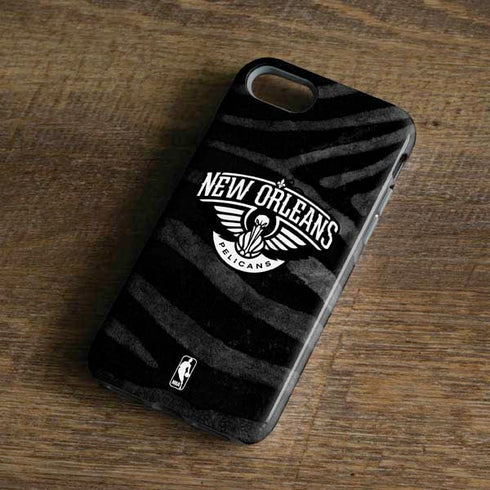 NBA New Orleans Pelicans Black Animal Print iPhone 8 Pro Case