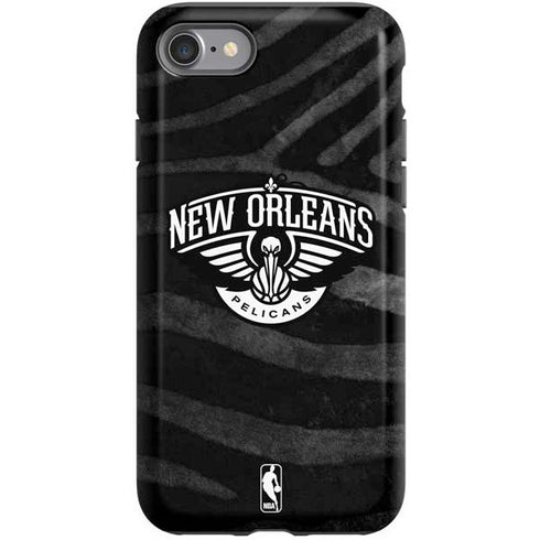 NBA New Orleans Pelicans Black Animal Print iPhone SE (2nd & 3rd Gen) Pro Case