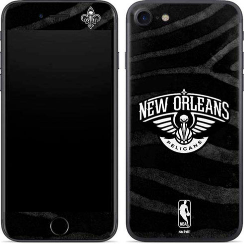 NBA New Orleans Pelicans Black Animal Print iPhone SE (2nd & 3rd Gen) Skin