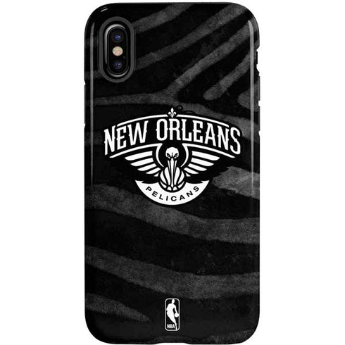 NBA New Orleans Pelicans Black Animal Print iPhone XS Pro Case