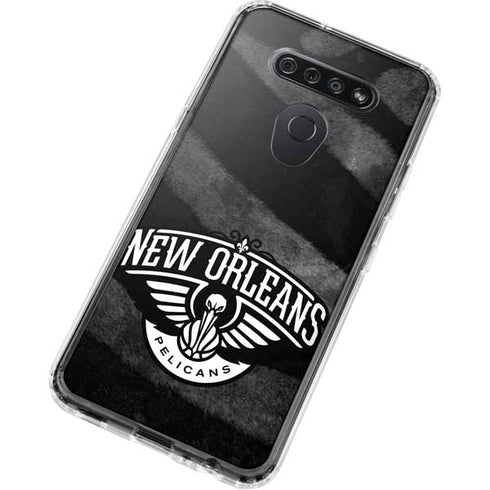 NBA New Orleans Pelicans Black Animal Print LG K51/Q51 Clear Case