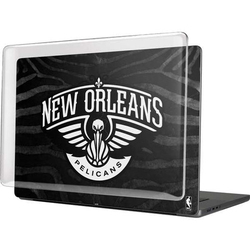 NBA New Orleans Pelicans Black Animal Print MacBook Pro 16in (2021-25) Case plus Skin