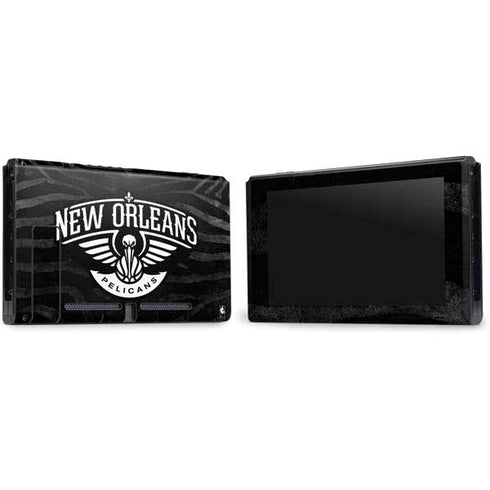 NBA New Orleans Pelicans Black Animal Print Nintendo Switch Bundle Skin