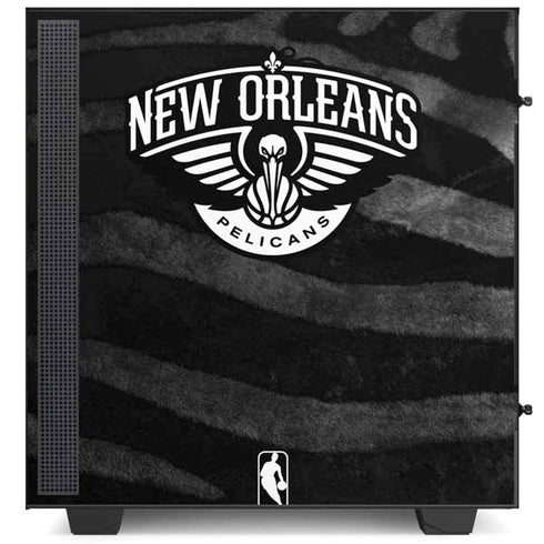 NBA New Orleans Pelicans Black Animal Print NZXT H510 Compact ATX Mid-Tower Case Skin