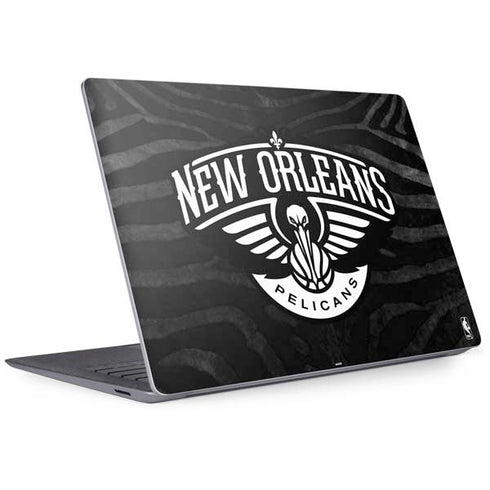 NBA New Orleans Pelicans Black Animal Print Surface Laptop 3 13.5in Skin