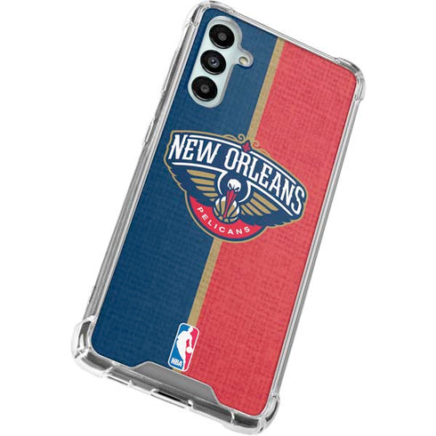 NBA New Orleans Pelicans Canvas Galaxy A14 5G Clear Case