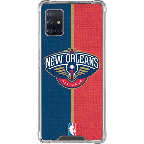 NBA New Orleans Pelicans Canvas Galaxy A51 5G Clear Case