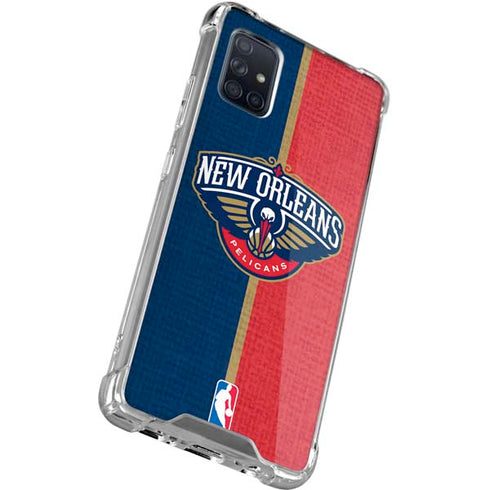 NBA New Orleans Pelicans Canvas Galaxy A51 5G Clear Case