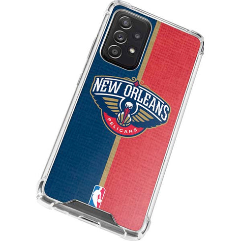 NBA New Orleans Pelicans Canvas Galaxy A52 5G Clear Case