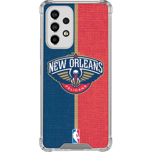 NBA New Orleans Pelicans Canvas Galaxy A53 5G Clear Case