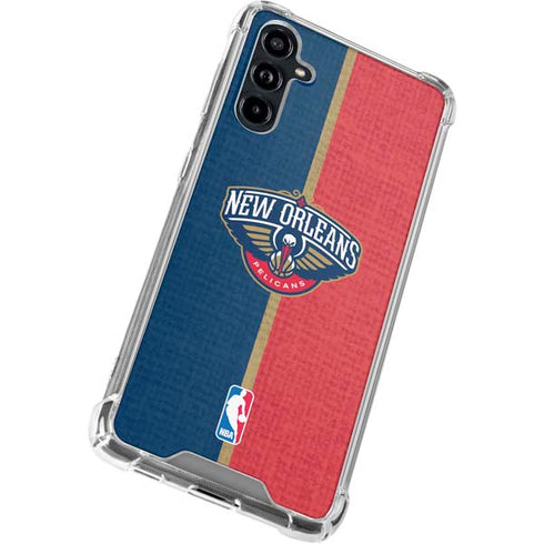 NBA New Orleans Pelicans Canvas Galaxy A54 5G Clear Case