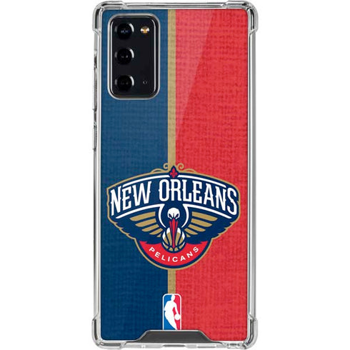 NBA New Orleans Pelicans Canvas Galaxy Note20 5G Clear Case