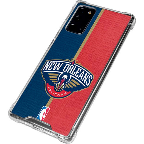 NBA New Orleans Pelicans Canvas Galaxy Note20 5G Clear Case