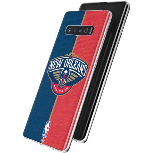 NBA New Orleans Pelicans Canvas Galaxy S10 Plus Skin