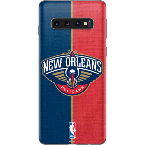 NBA New Orleans Pelicans Canvas Galaxy S10 Skin